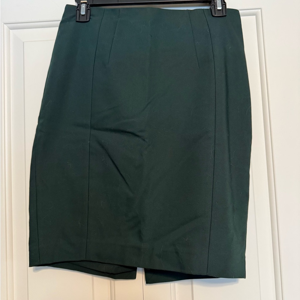 Express Dark Green Pencil Skirt